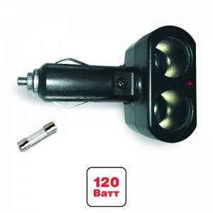 Разветвитель прикуривателя 2-х гнездовой 12-24V AVS 43225 AVS