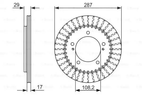 Диск тормозной 0 986 479 486 BOSCH