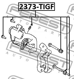 ПЫЛЬНИК НАПРАВЛЯЮЩЕЙ СУППОРТА ТОРМОЗНОГО ПЕРЕДНЕГО КОМПЛЕКТ 2373-TIGF 2373-TIGF FEBEST
