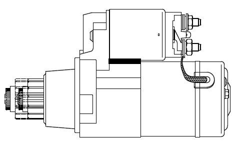 Стартер для а/м Nissan Murano I (03-)/Teana J31 (03-) 3.5i 1,7кВт (LSt 1411) LSt 1411 START VOLT