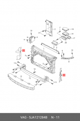 SKODA RAPID (2013>) 5JA 121 284 B VAG