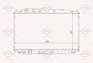 Радиатор охлаждения HONDA Civic 06- TGA1063 TGA1063 TATSUMI