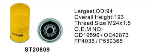 Фильтр топливный ST20809 STAL ST20809 STAL