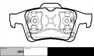 Колодки тормозные MAZDA 3 (03-09) задние (4шт.) CTR GK0654 CTR