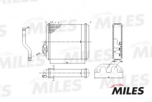 Радиатор отопителя (мех. сборка) (VOLVO 440/460/480) (AVA VOA6084) ACHM012 ACHM012 MILES