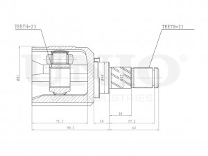 ШРУС внутренний CVJ-30076 UNIO