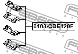 COROLLA E12 (2001-2006) 0103-CDE120F FEBEST