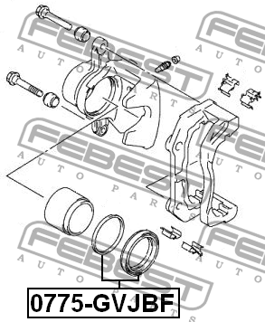 Ремкомплект передн суппорта SUZUKI GRAND VITARA 06-14 0775-GVJBF 0775-GVJBF FEBEST