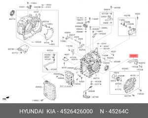 Трубка маслопровода АКПП HYUNDAI CRETA 17- ELANTRA 11- HYUNDAI/KIA 4526426000 HYUNDAI KIA