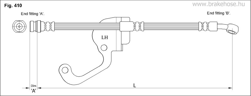 Шланг тормозной передний FT0588 FT0588 K K