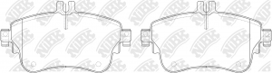 Колодки тормозные MERCEDES A (W176) передние (4шт.) NIBK PN31008 NIBK
