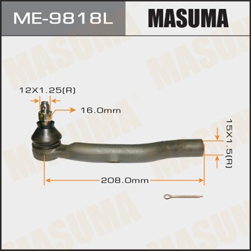 наконечник рулевой левый!\ Lexus ES350 13> ME9818L MASUMA