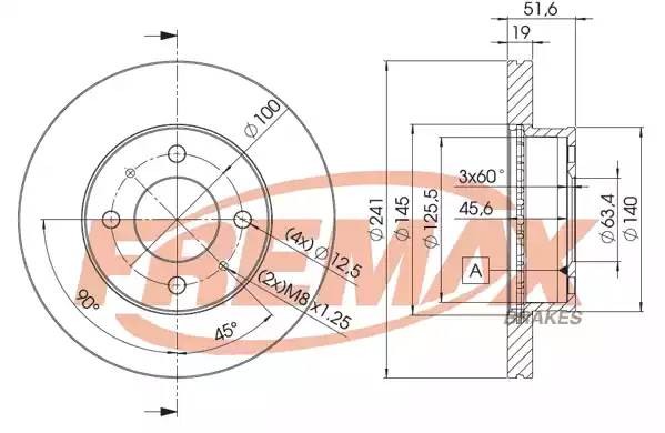 диск тормозной передний!\ Hyundai Accent 1.3-1.6 00> BD1008 FREMAX