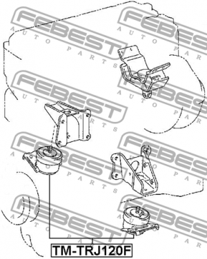 Опора двигателя передняя TM-TRJ120F TM-TRJ120F FEBEST