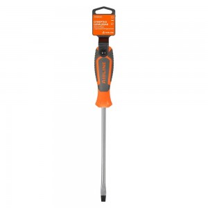 Отвертка шлицевая SL8.0x175 с эргономичной рукояткой магнитная, пласт.подвес (AT ATAW080 AIRLINE