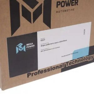 Фара рабочего света, заднего хода 100x99мм 24V MEGAPOWER 370-30-001 MEGA POWER