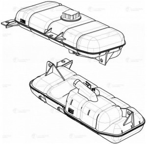 Бачок расширительный VOLVO F,FL6,FM7,FH12/13/16 LUZAR LET 1015 LUZAR