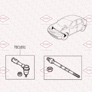Наконечник рулевой тяги L/R OPEL Astra 98- TEC1031 TEC1031 TATSUMI