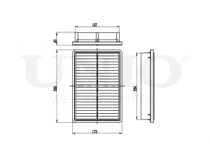 Фильтр воздушный FLT-10110 UNIO