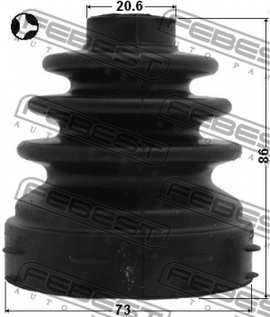 Пыльник ШРУСа 2115-CB320ATT 2115-CB320ATT FEBEST