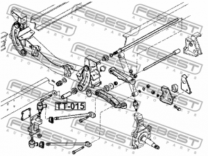 Втулка сайлентблока IVECO DAILY IV 06-11, DAILY V 2011- TT-015 TT-015 FEBEST