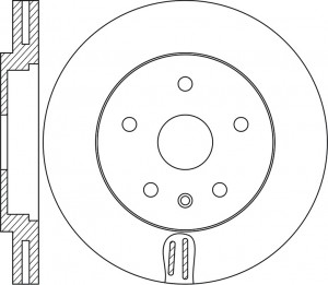 Диск тормозной FORD Explorer (11-) передний (1шт.) NIBK RN1673 NIBK