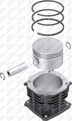 Поршнекомплект компрессора Ø 90 mm, воздушного охлаждения; MAN/MB РМК. Втулка Ци RK.01.014 YUMAK