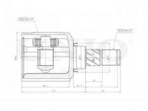 ШРУС внутренний CVJ-30153 UNIO