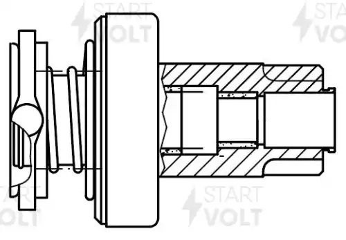 Привод стартера (бендикс) для а/м VAG Touareg (02-)/(10-)/Q7 (05-) 3.6FSI (VCS 1 VCS 1807 START VOLT