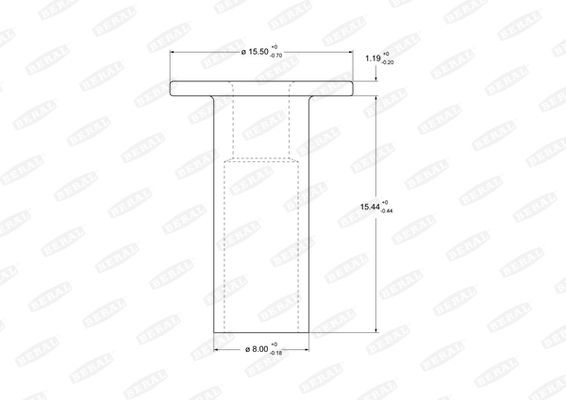 Заклёпки 8*15 100 шт. 93058 BERAL