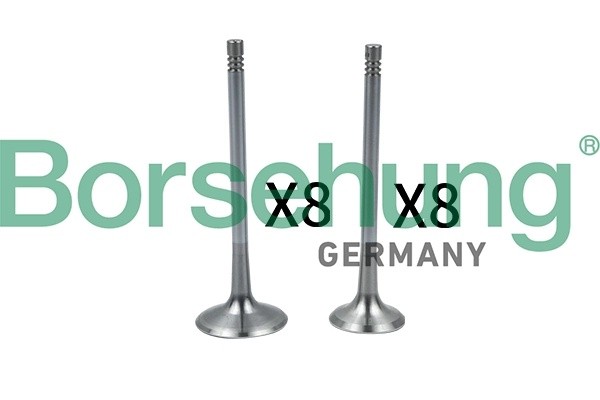 к-кт клапанов! впуск./выпуск. 16шт. 33.85x6x104\ Audi A3 2.0 AXW 03> B18637 BORSEHUNG