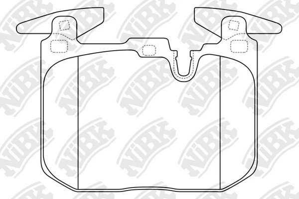 Колодки тормозные BMW 1 (F20) передние (4шт.) NIBK PN32003 NIBK