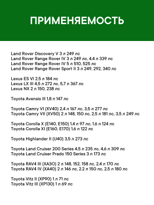 Фильтр воздушный салона TOYOTA Auris,Corolla,Camry,Land Cruiser (11-) угольный R RSTC002TOXY RAF FILTER