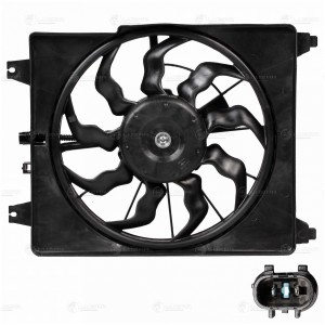 Э,вентилятор кондиц. с кожухом для ам Hyundai Grand Starex (H-1) (07-) 2.5D (A2) LFAC 0804 LUZAR