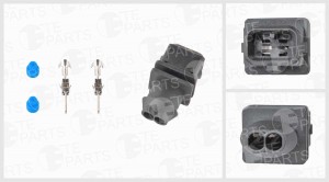Разъем MERCEDES MAN VW электрический (2-х контактный) TE PARTS 7810027 TE PARTS