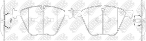Колодки тормозные BMW 5 (12-) передние (4шт.) NIBK PN0494 NIBK