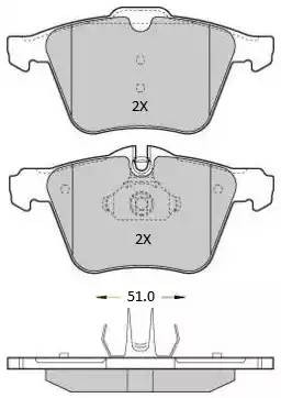 колодки дисковые передние!\ Ford S-Max, Volvo S80/V70/XC70 2.0-4.4 06> FBP1811 FREMAX