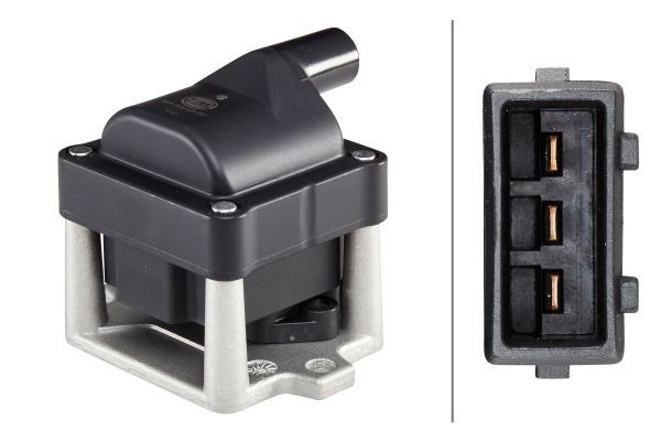 катушка зажигания!\ Audi 80, VW Golf/Passat/Polo/T4 1.0-2.0i/2.5i 90> 5DA006623-951 HELLA
