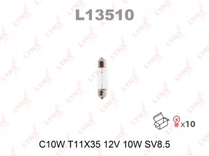 C10W 12V-10W - 35 ММ SV8,5-8 освещение салона L13510 LYNXAUTO