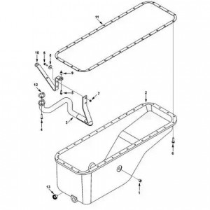 Прокладка масл.картера (поддона) КАМАЗ Камминз ISLe, 6CT (3938160) (Haffen) 0420 HAFFEN