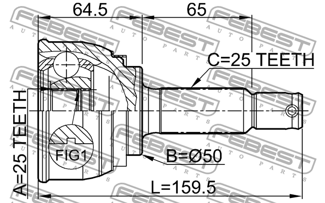 ШРУС 0410-006 0410-006 FEBEST