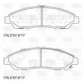 Колодки торм. Honda Pilot (08-)/Acura MDX (14-) диск. перед. (PF 4227) PF4227 TRIALLI