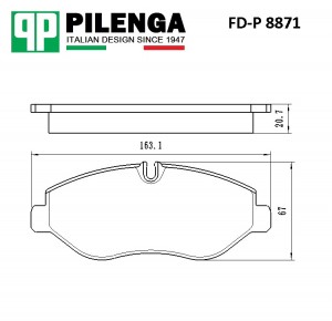 Колодки тормозные диск.передние IVECO DAILY IV-V FD-P8871 FDP8871 PILENGA