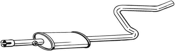 Глушитель MITSUBISHI Colt (04-) средняя часть BOSAL 281-283 BOSAL