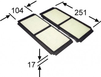 Фильтр салона MAZDA 3 (BL) 08-13 (компл-2шт) AC25157SET AC25157SET AZUMI