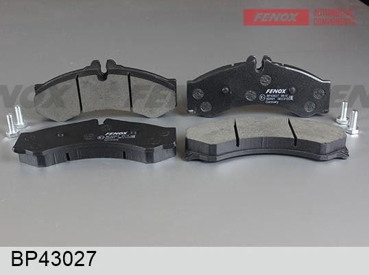 BP43027 колодки дисковые передние !\ MB Sprinter 408D/410D/412D 96>, VW LT46 2.3 BP43027 FENOX