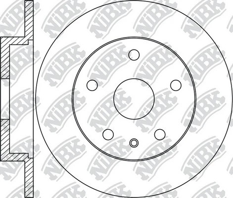 Диск тормозной MERCEDES ML (W166) задний (1шт.) NIBK RN1699 NIBK