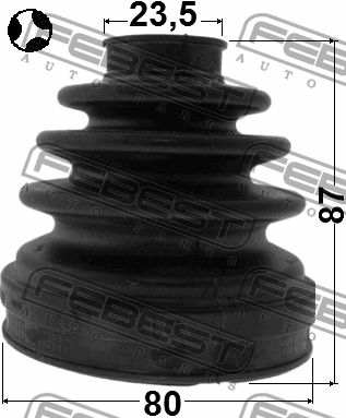 Пыльник ШРУСА внутренний 0215-T30T 0215-T30T FEBEST