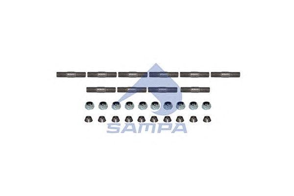 Шпилька + гайка Scania M12*1.75*60 (к-т на колесо) 040625 SAMPA