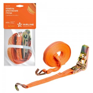 Ремень крепления груза (3 м) 0,6 т "AIRLINE" (с храповиком) AS-T-20 AIRLINE